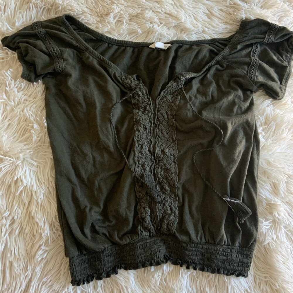 Summer off shoulder crop top